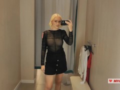 Completely See Through Clothes, Try On Haul Transparent Clothes, at the fitting room