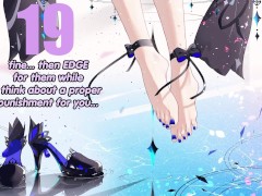 Keqing wants you to become a premature ejaculator for her (femdom, feet, multiple edges)