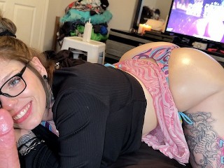 "Stepbro Cums in my mouth but I Kept Sucking till he came twice "