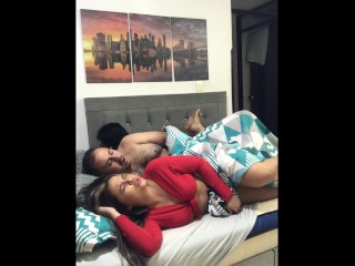 I Hire two Cute Whores while one Checks her Cell Phone, the Big-ass Whore Fucks me with her Deliciou