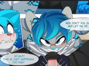 Preview 5 of Furry Comic Dub: Unexpected Meet Up (Furry Animation, Furries, Furry Sex, Furry, Public Anal)