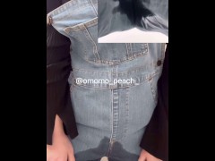 【オーバーオールが脱げずおもらし】#overalls #omorashi #peeaccident #desperation wetting #pee desperation