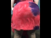 Preview 6 of Lifting her skirt without panties - sexy compilation