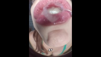 fingers in the mouth