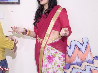 Desi Bhabhi Hard Creampie Anal Fucked after Deep Blowjob. Hindi Sex Video