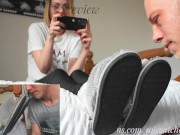 Preview 2 of Stinky Foot Worship - Sock Sniffing Sweaty Feet Licking