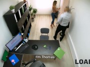 Preview 1 of LOAN4K. Vixen with sexy eyes and long legs throws a leg in creditor's office