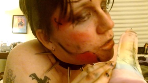 Painted Whore Eats Aphrodesiac Then Ruins Its Makeup-Unedited