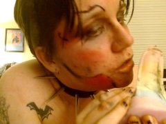 Painted Whore Eats Aphrodesiac Then Ruins Its Makeup-Unedited