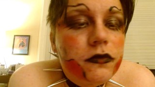 Painted Whore Eats Aphrodesiac Then Ruins Its Makeup-Unedited