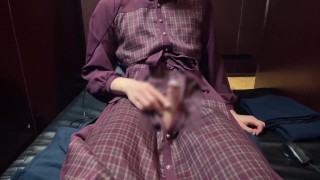 [Travestissement] Masturbation japonaise avec beaucoup d'éjaculation dans un joli uniforme 💕