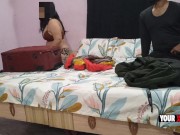 Preview 3 of Hotel Room Kaand Stepmother and stepson Shared Bed and fucking together