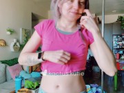 Preview 5 of showing you my sweaty shirt after my walk (FULL VIDEO)