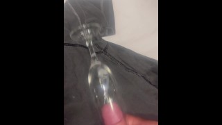 Cum in glass