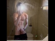 Preview 2 of Shredded muscular straight 18 year olds first porn video. Big cock teen, comment down suggestions!