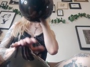 Preview 3 of Balloon fetish compilation! Looner babe blows, rides and pops!