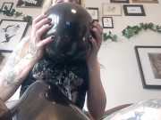 Preview 4 of Balloon fetish compilation! Looner babe blows, rides and pops!
