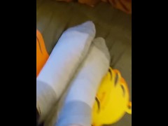 Mostro i miei calzini grigi Onlyfans Mistress Darkshine