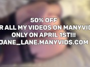 Preview 2 of HUGE FOOLS DAY SALE ON MY MANY VIDS! 50% OFF FOR ALL VIDEOS!!