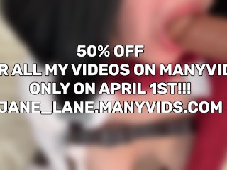 HUGE FOOLS DAY SALE ON MY MANY VIDS! 50% OFF FOR ALL VIDEOS!!