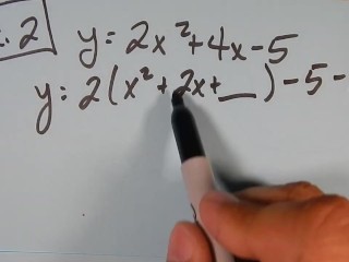 Quadratics: Forma Padrão Para o Vertex