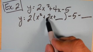 Quadratics: Forma padrão para o vertex