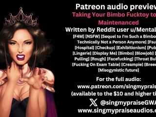 Taking Your Bimbo Fucktoy to be Maintenanced erotic audio preview -Performed by Singmypraise Video