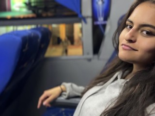 I Suck an Unknown Passenger on a Real Bus and he Cums in my Mouth
