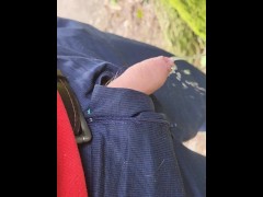 Pissinf by the tree
