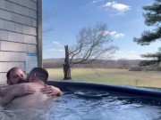 Preview 6 of Hot tub date with Dad on the farm.