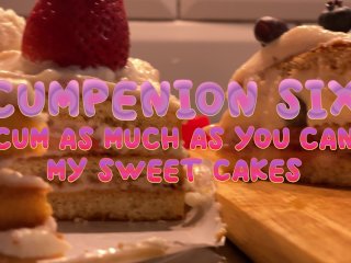 Screen Capture of Video Titled: CUMpenion six. Cum as much as you can. Compilation, missionary, blowjob, cowgirl, creampie