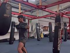 Aggressively beating my meat