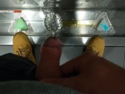 Preview 6 of My soft cock takes a piss at the public trough