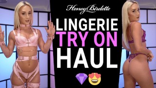 セクシーなHoneyバーデットランジェリーを試してみてください!薄手、Lacey、生意気、ボンデージスタイル-Hannahjames710