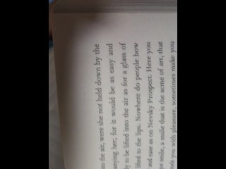 Reading a book aloud , learning to read naked