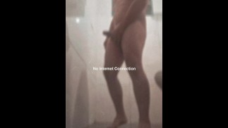 Masturbating while I take a shower