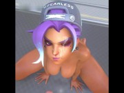 Preview 1 of Sombra Sucking Cock Untill She Gets A Big Facial