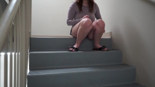 Peeing in the Hotel Stairway