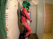 Preview 1 of Boyfriend fucks me hard at the shower in mx gear