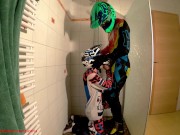 Preview 4 of Boyfriend fucks me hard at the shower in mx gear