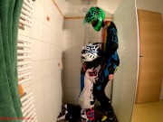 Preview 5 of Boyfriend fucks me hard at the shower in mx gear