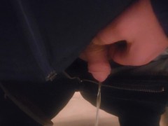Pissing in the pub and the lock does not work so got caught