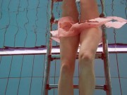 Preview 1 of Polish hot shaped Deniska swimming nude
