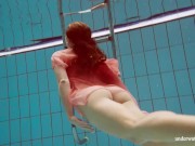 Preview 6 of Polish hot shaped Deniska swimming nude