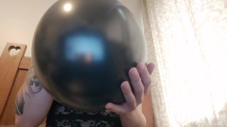 JOI balloon blowing tease