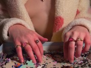 Preview 4 of ASMR Topless Puzzle Rummaging #4 (no talking)