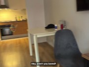 Preview 1 of I became a Good boy for the sake of my babysitter's blowjob and pussy. English subtitles
