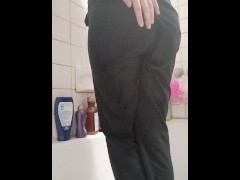 Wetting my sweatpants, this one isn't super visible