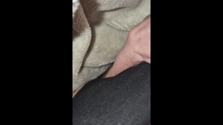 Secret masturbation under the blanket😋🤫