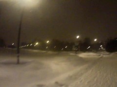 winter snow and running